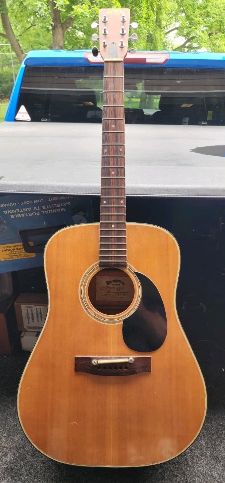 Sigma Guitars by Martin DM3 Acoustic Guitar Needs Little TLC
