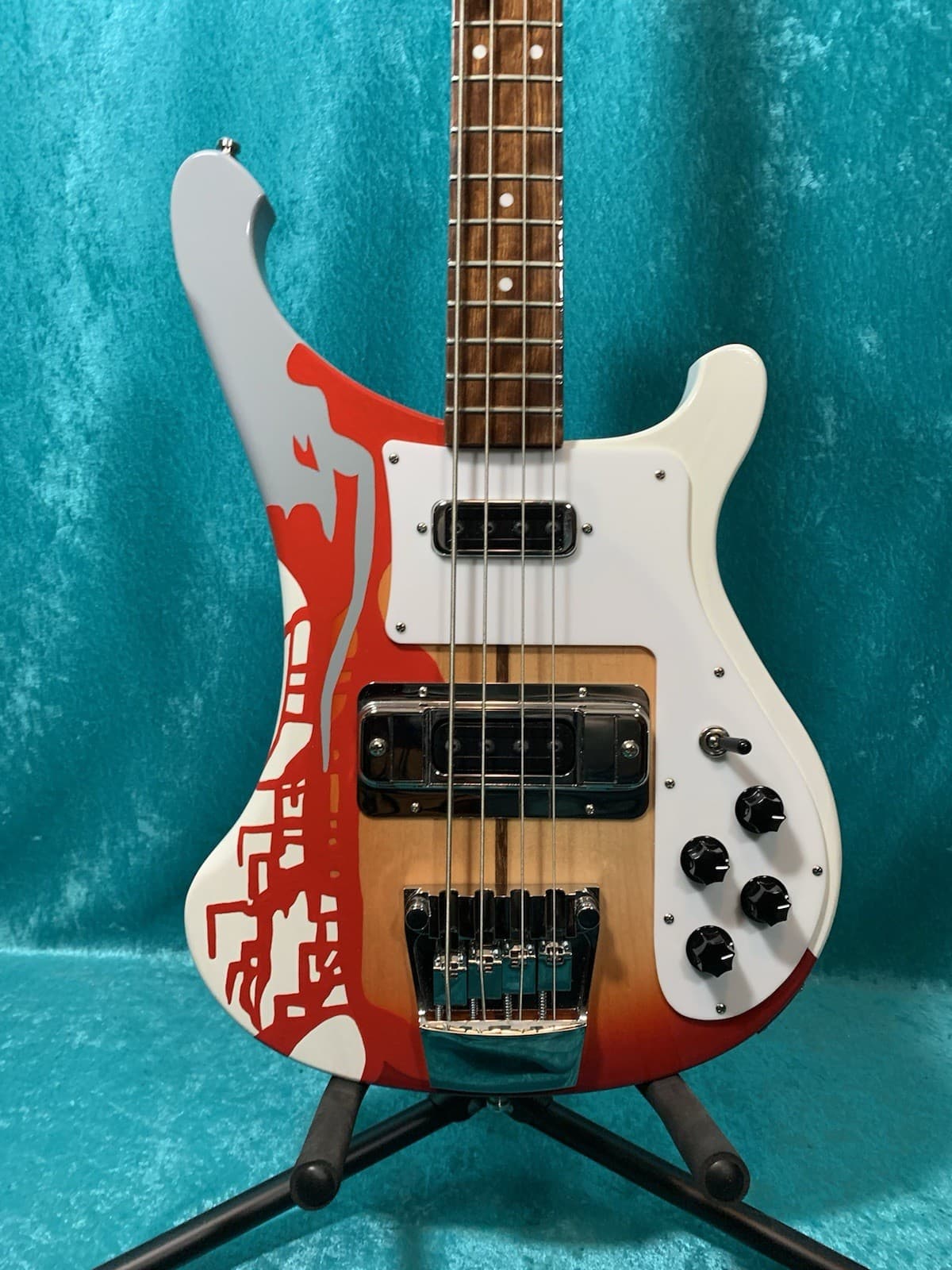 MMT Paul McCartney Paint Job Rickenbacker 4003 Electric Bass Guitar Vintage