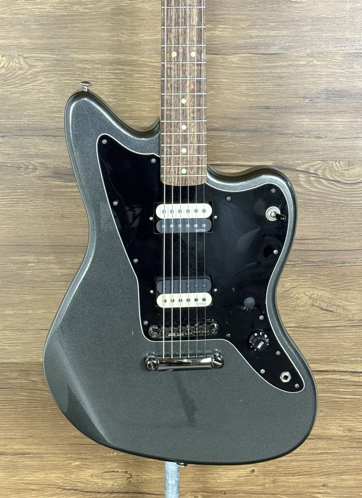 Squier Contemporary Active Jazzmaster Graphite Metallic - EMG Jim Root Daemonum