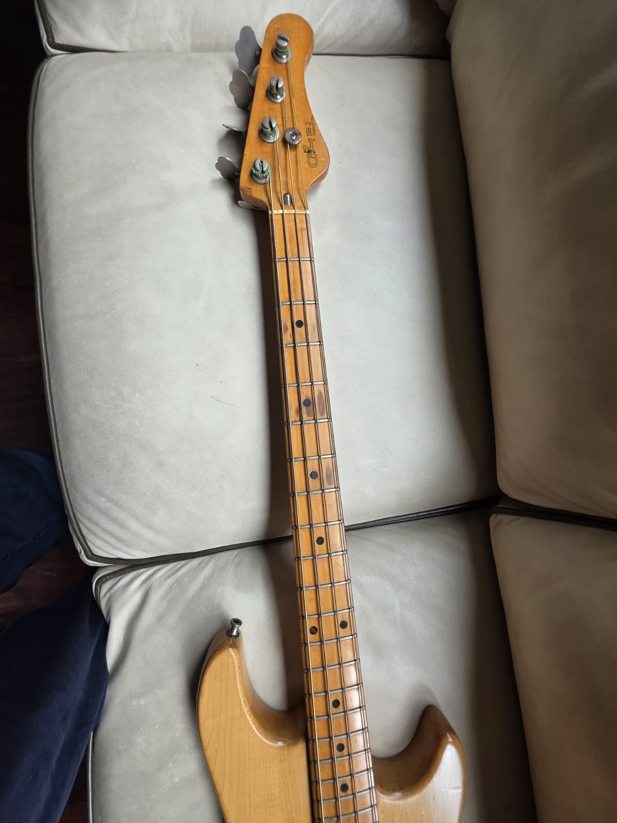 G&L Vintage Bass Guitar 4 String Natural Finish USA Fullerton Ca.