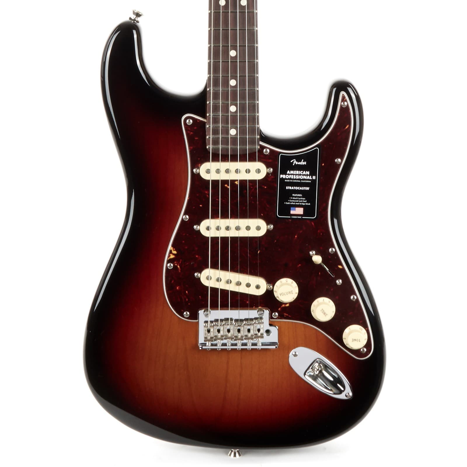 Used Fender American Professional II Stratocaster Rosewood - 3-Color Sunburst