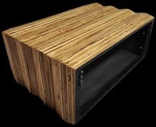 Custom 4unit Wood Desktop Studio Rack.