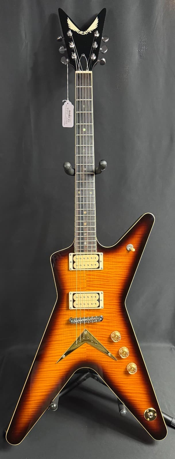 Dean Chicago Flame Series '79 ML Electric Guitar Trans Brazilia Finish w/ OHSC