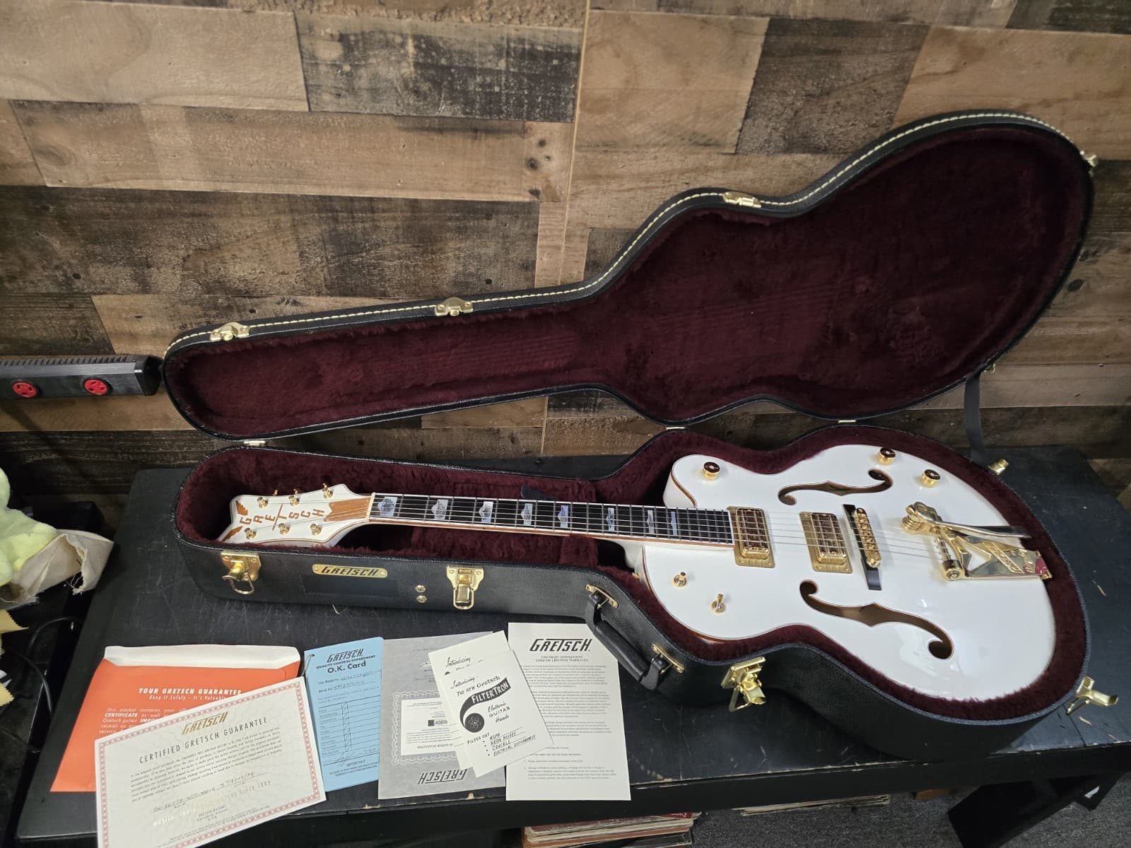 2018 Gretsch G6136 T Fsr White Falcon Jr Wildwood Exclusive Mij