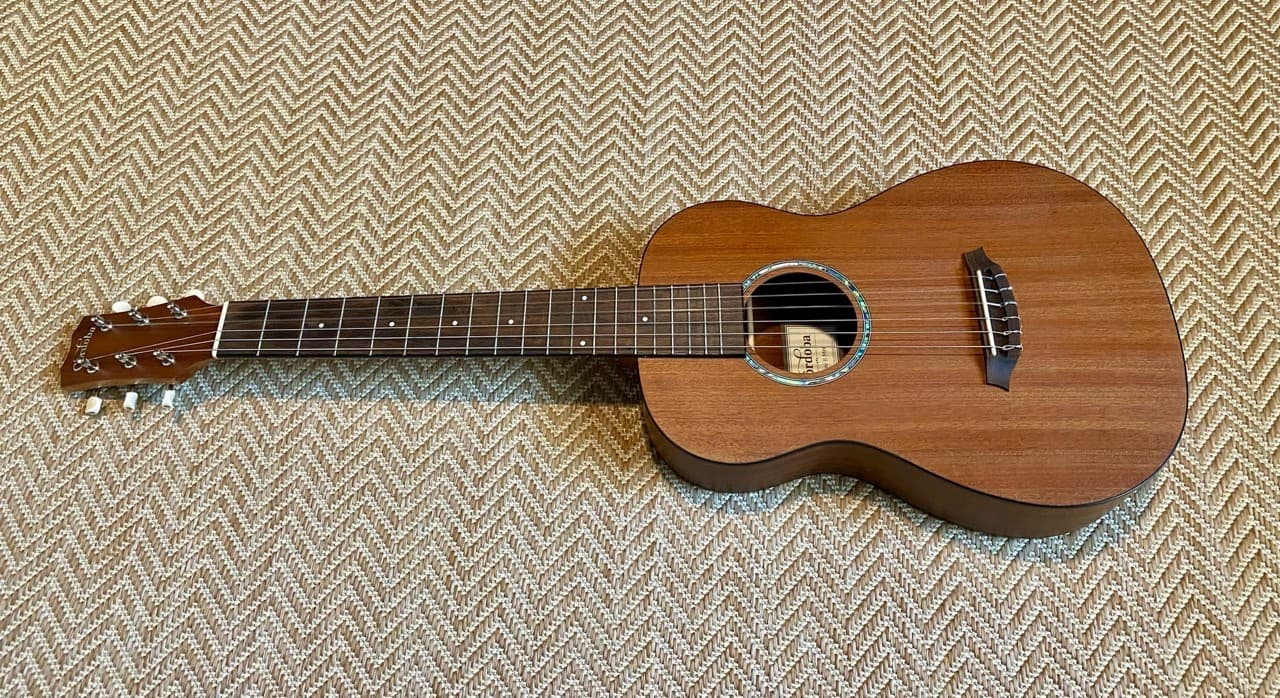 Cordoba Mini II MH Acoustic Guitar w/ Upgraded Tuners and 2 Strap Buttons