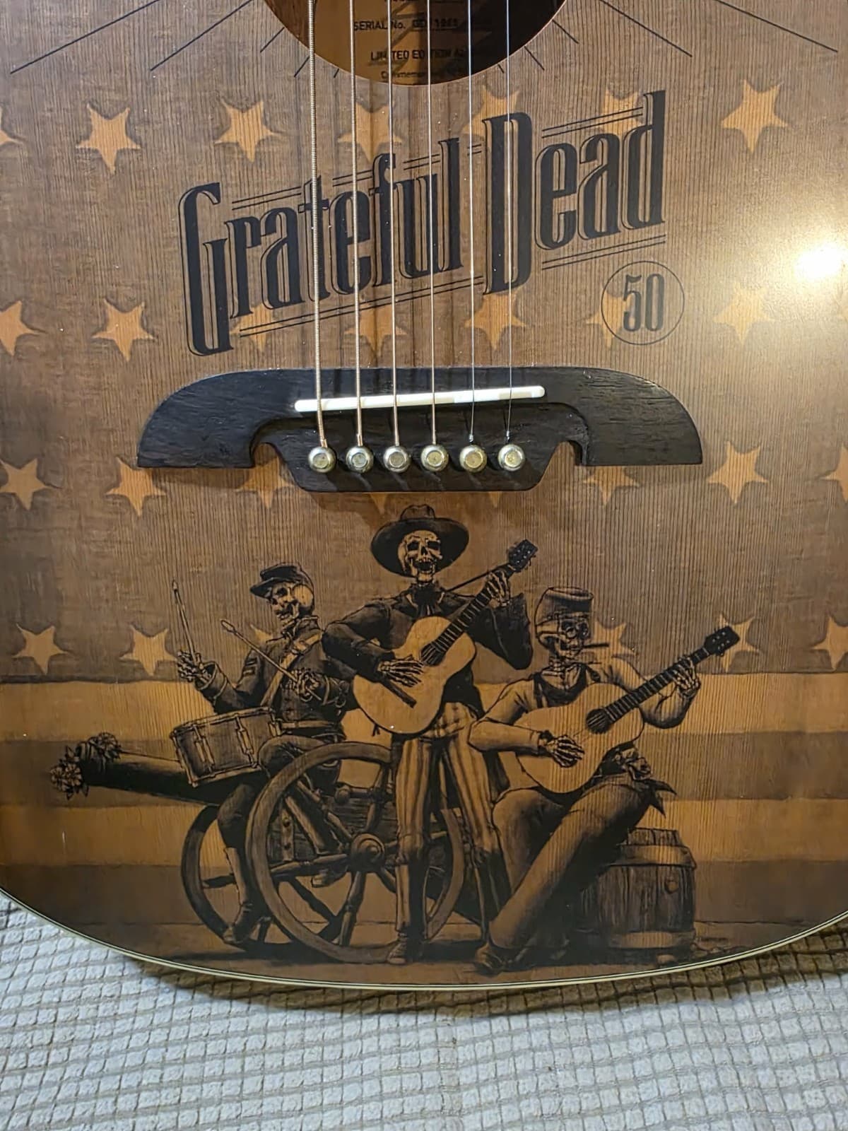 Alvarez AF65GD/F Limited Edition Grateful Dead 50th Anniversary Grand Auditorium