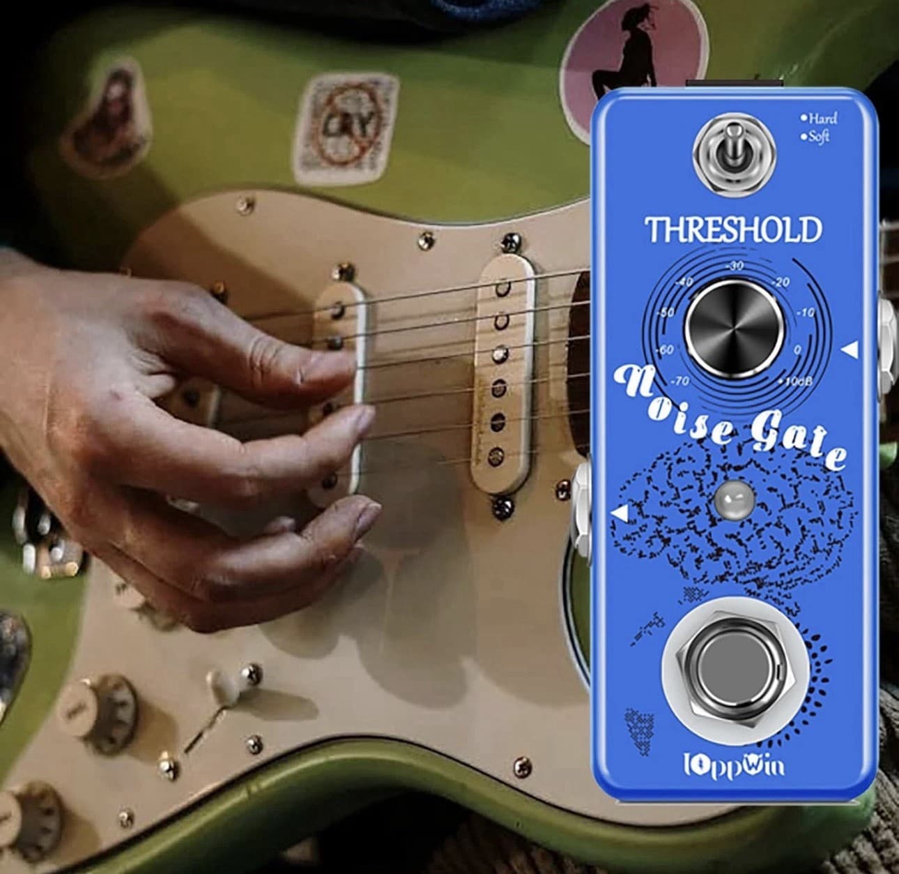 Guitar Noise Gate Pedals Dual Mode Noise Reduction Guitar Effects Pedal Settings