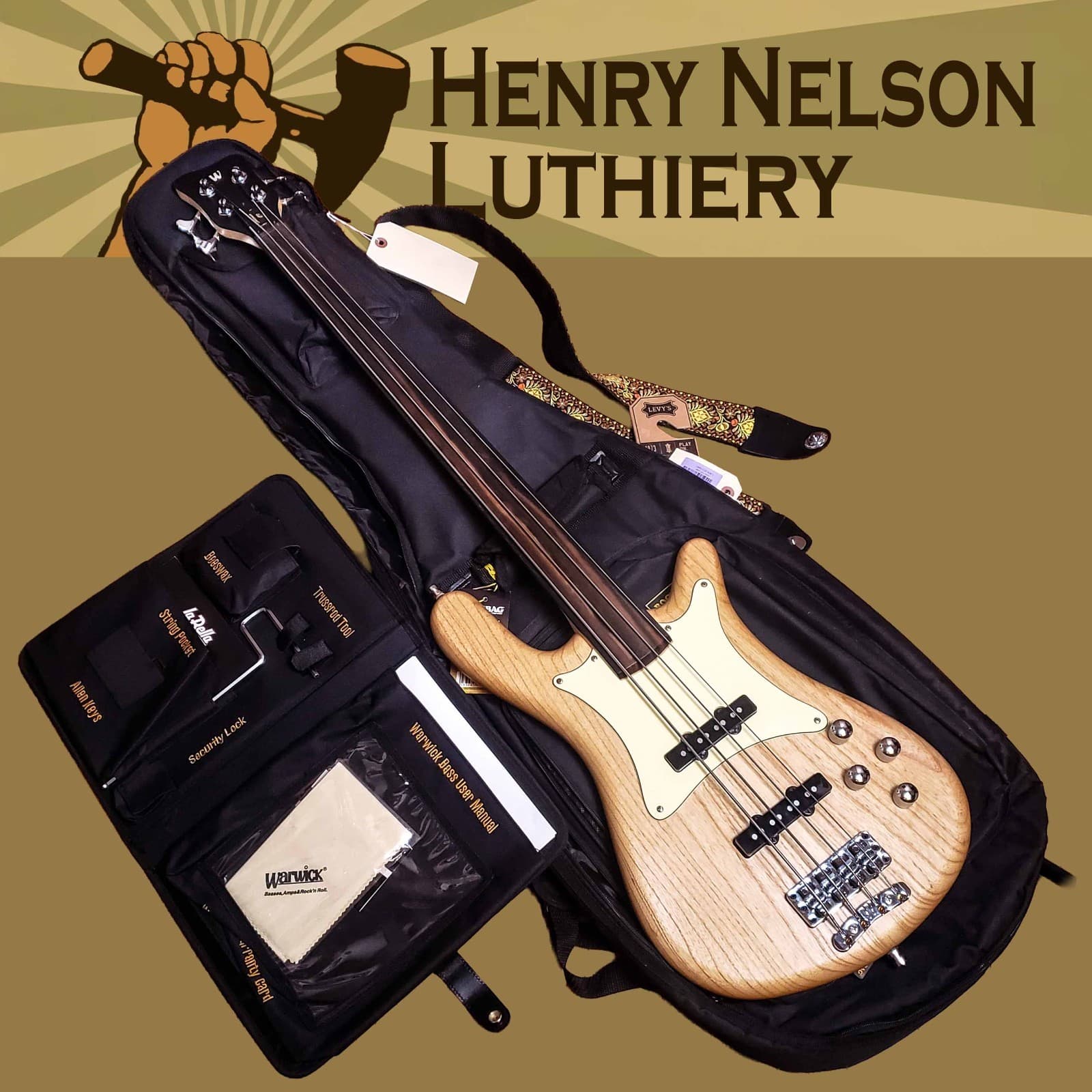 Jaco Special! Jazz Fretless Warwick Streamer Teambuilt Pro Series CV Ash/Ebony