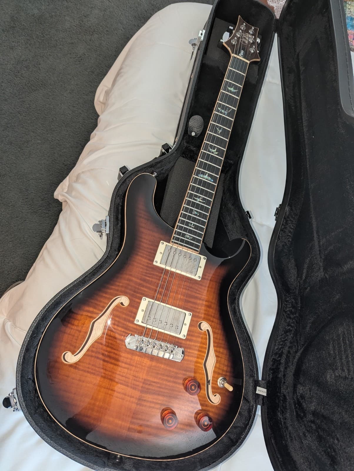 PRS SE Hollowbody II Piezo 2022 - Black Gold Burst