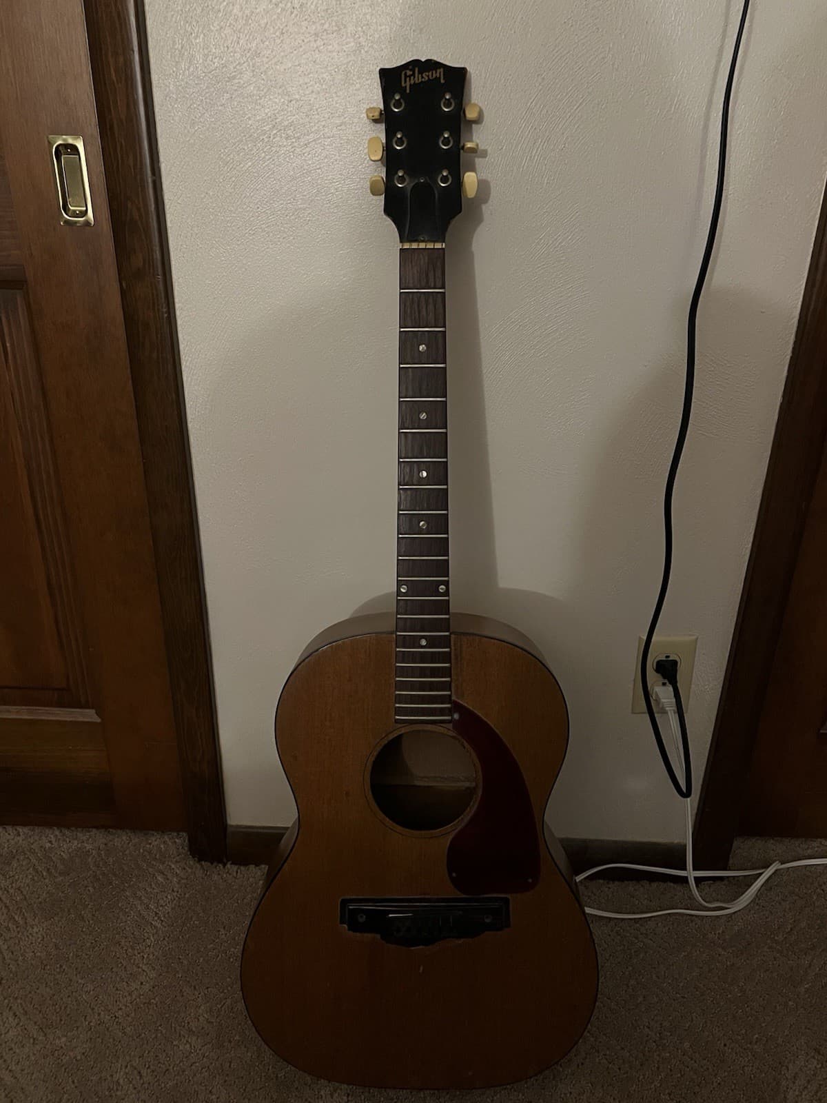 Gibson Parlor Acoustic Guitar 6-String Right-Handed Brown Wood Body