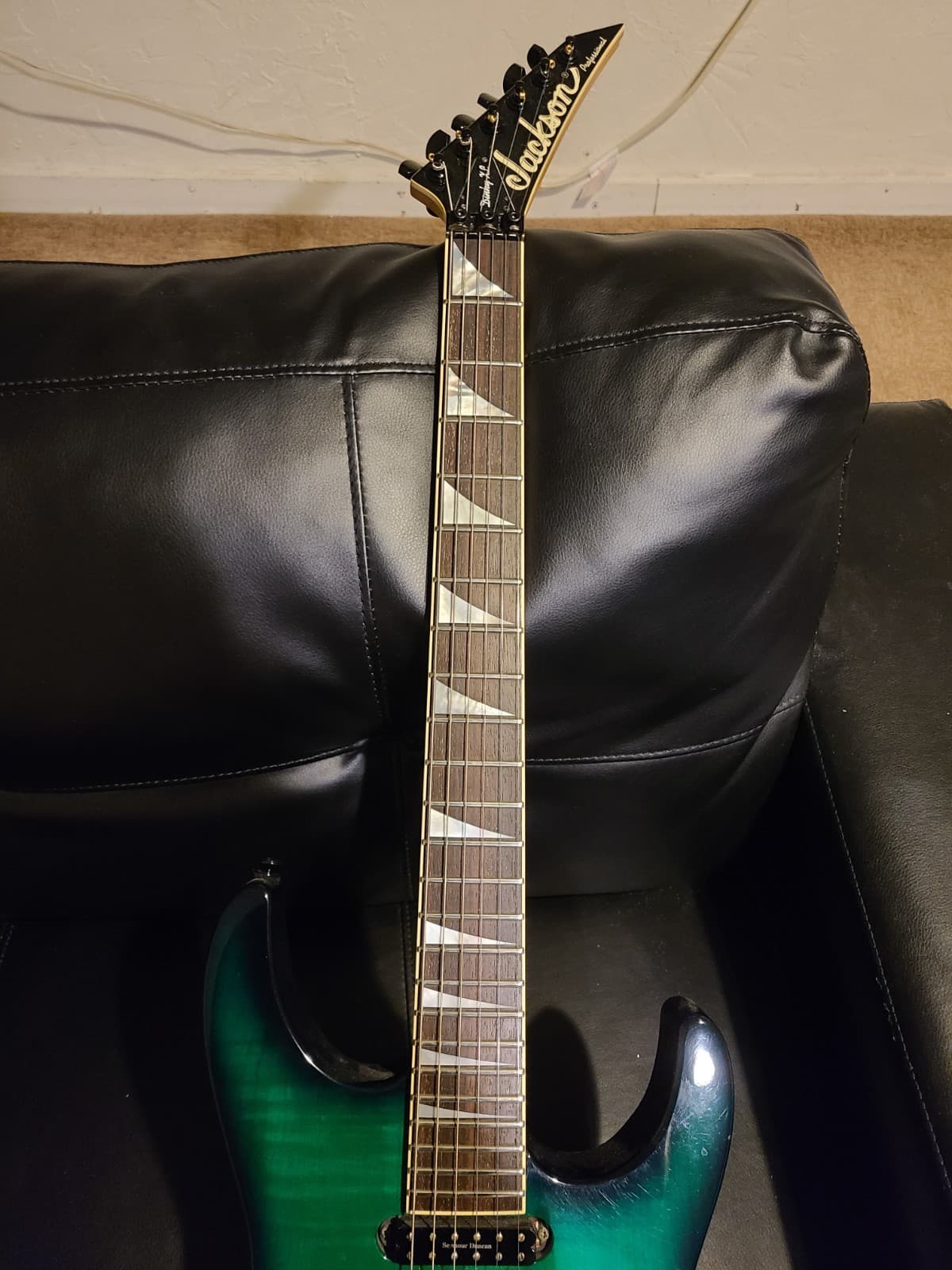 Jackson Dinky XL Professional 6-String Solid Body Electric Guitar Green 1994 24F