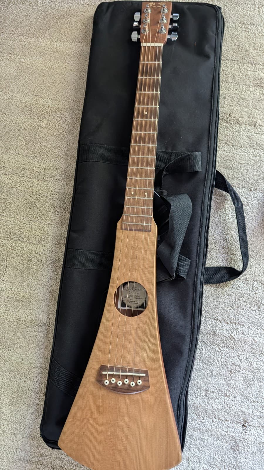 Martin Backpacker Steel-String Acoustic Travel Guitar w/ Padded Gig Bag