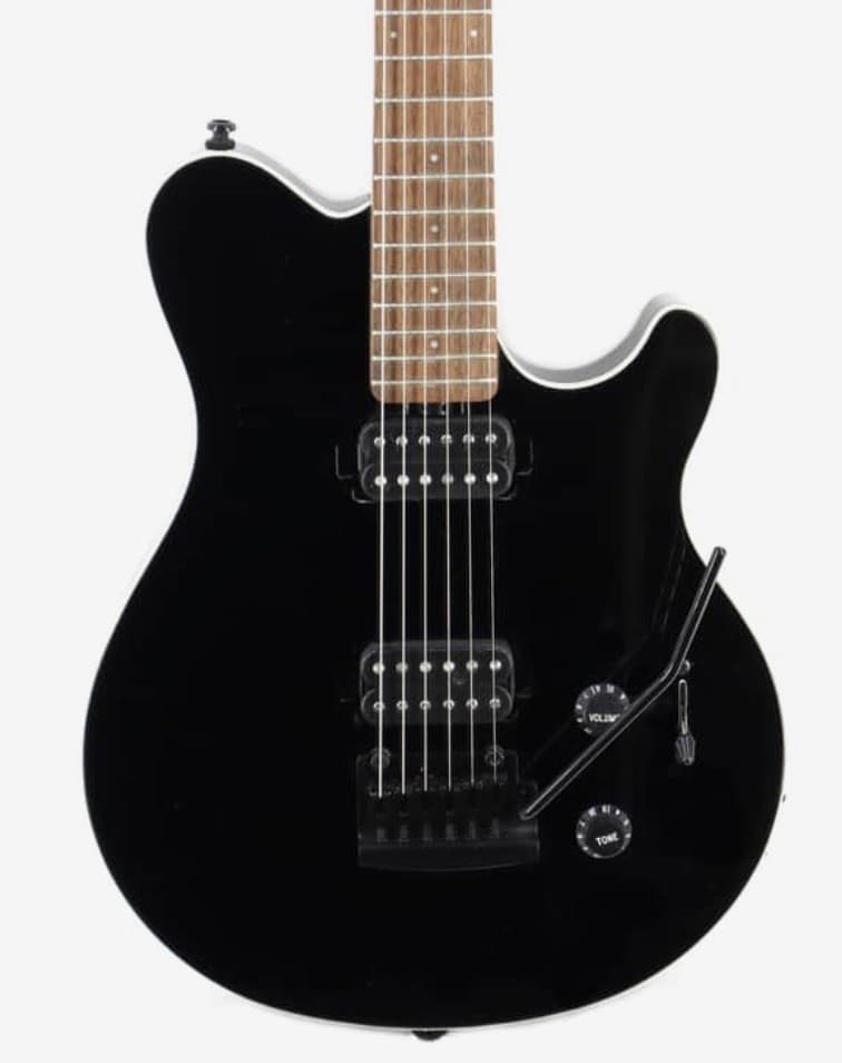 Sterling by Music Man Axis Electric Guitar - Black, White Binding