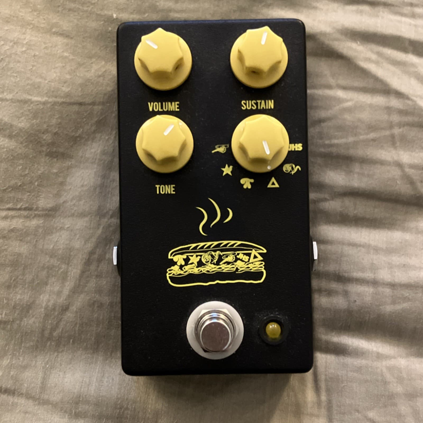 JHS Muffuletta Analog Fuzz Pedal for Electric Guitar,