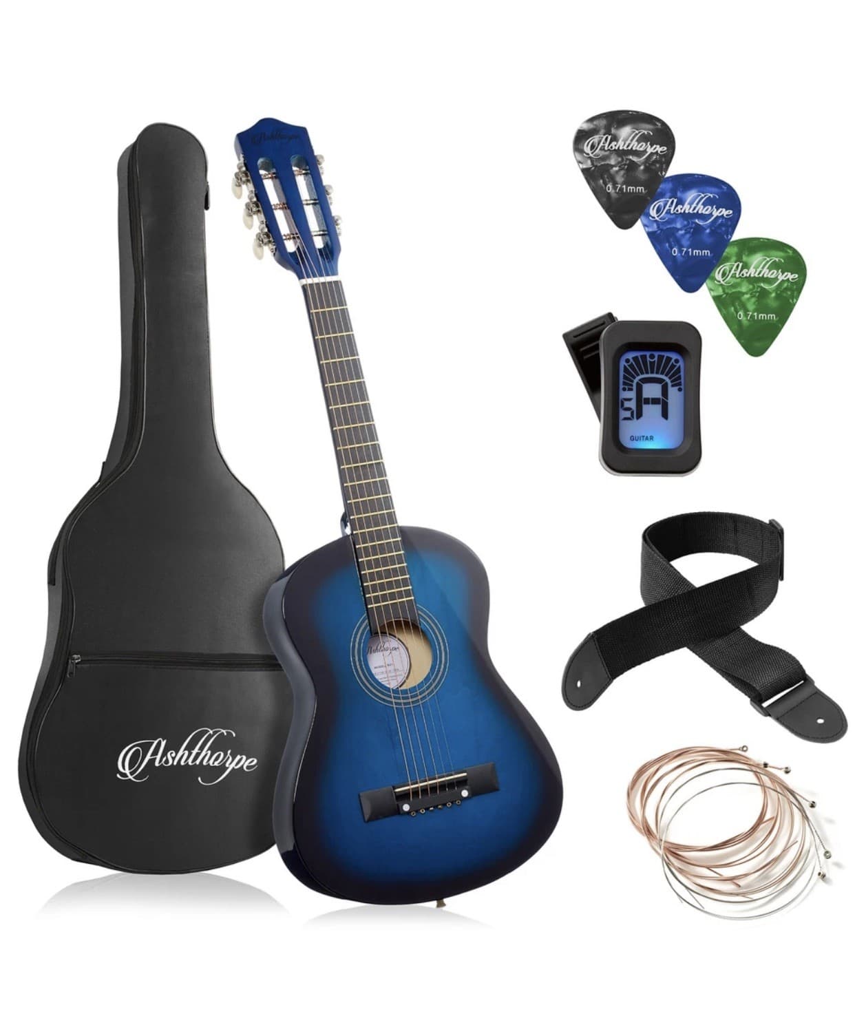 30-inch Beginner Acoustic Guitar Package - Starter Bundle Kit & Accessories