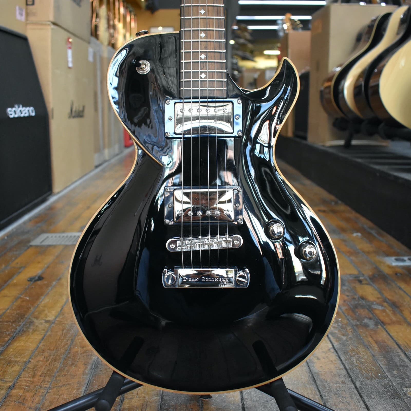 Dean Zelinsky Strettavita Private Label Electric Guitar 2013 Ebony w/Hard Case