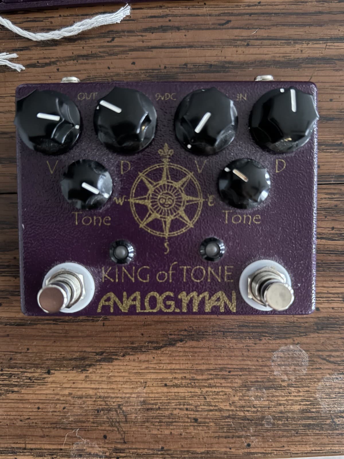 King of Tone Analog Man Guitar Pedal - High Gain Both Sides - Purchased Aug 2018
