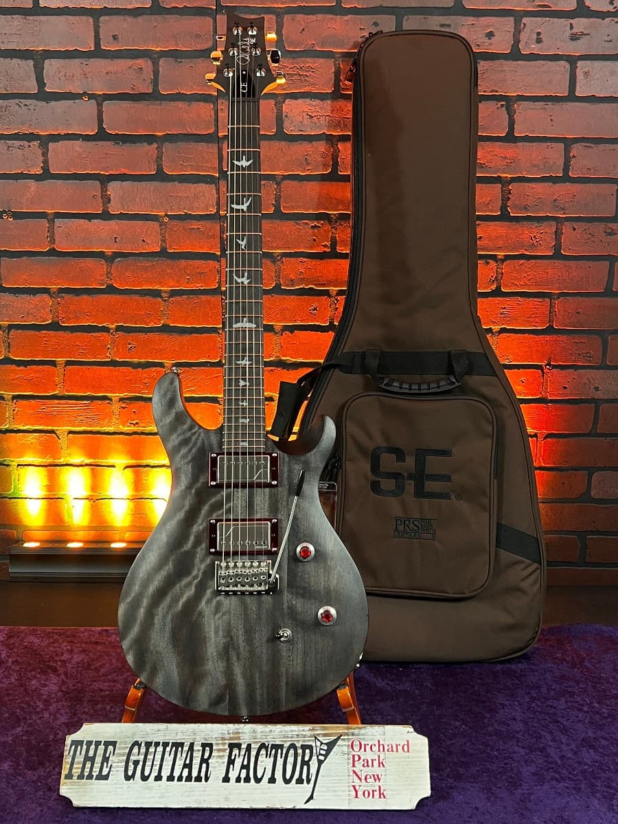 TGF Chop Shop Custom PRS SE CE 24 "RZK" Standard Satin Charcoal Satin (Rammst...