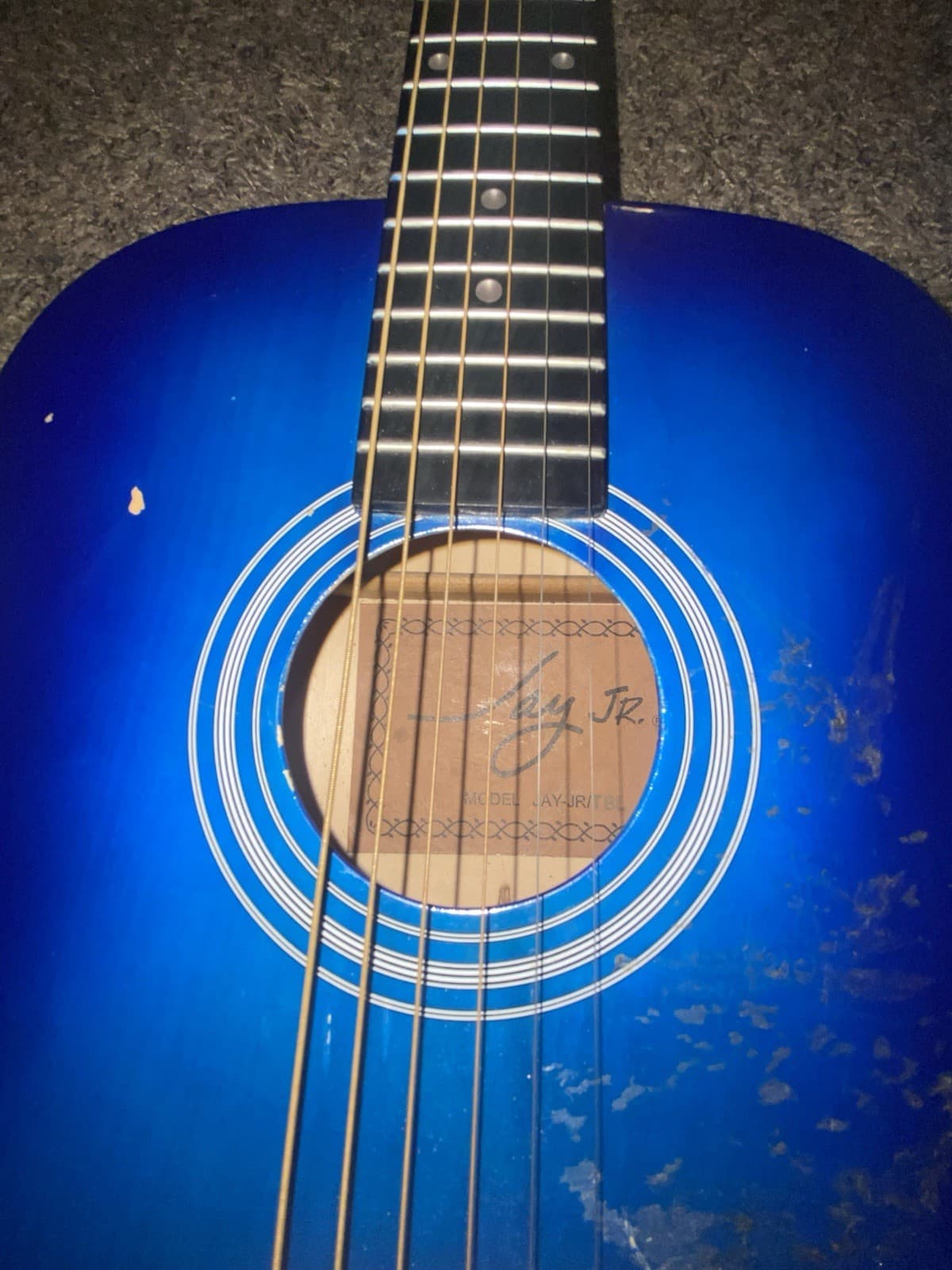 Meda Beginner Acoustic Guitar Starter Kit with Case - Blue