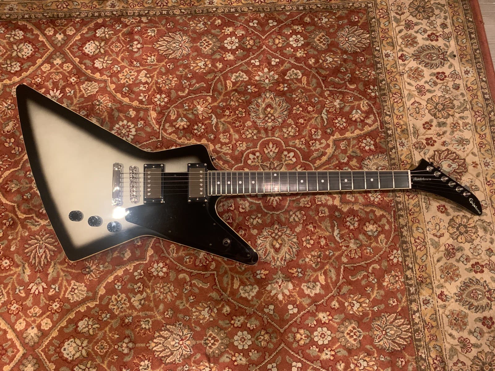 Epiphone Limited Edition Brendon Small Thunderhorse Silver Burst Explorer Guitar