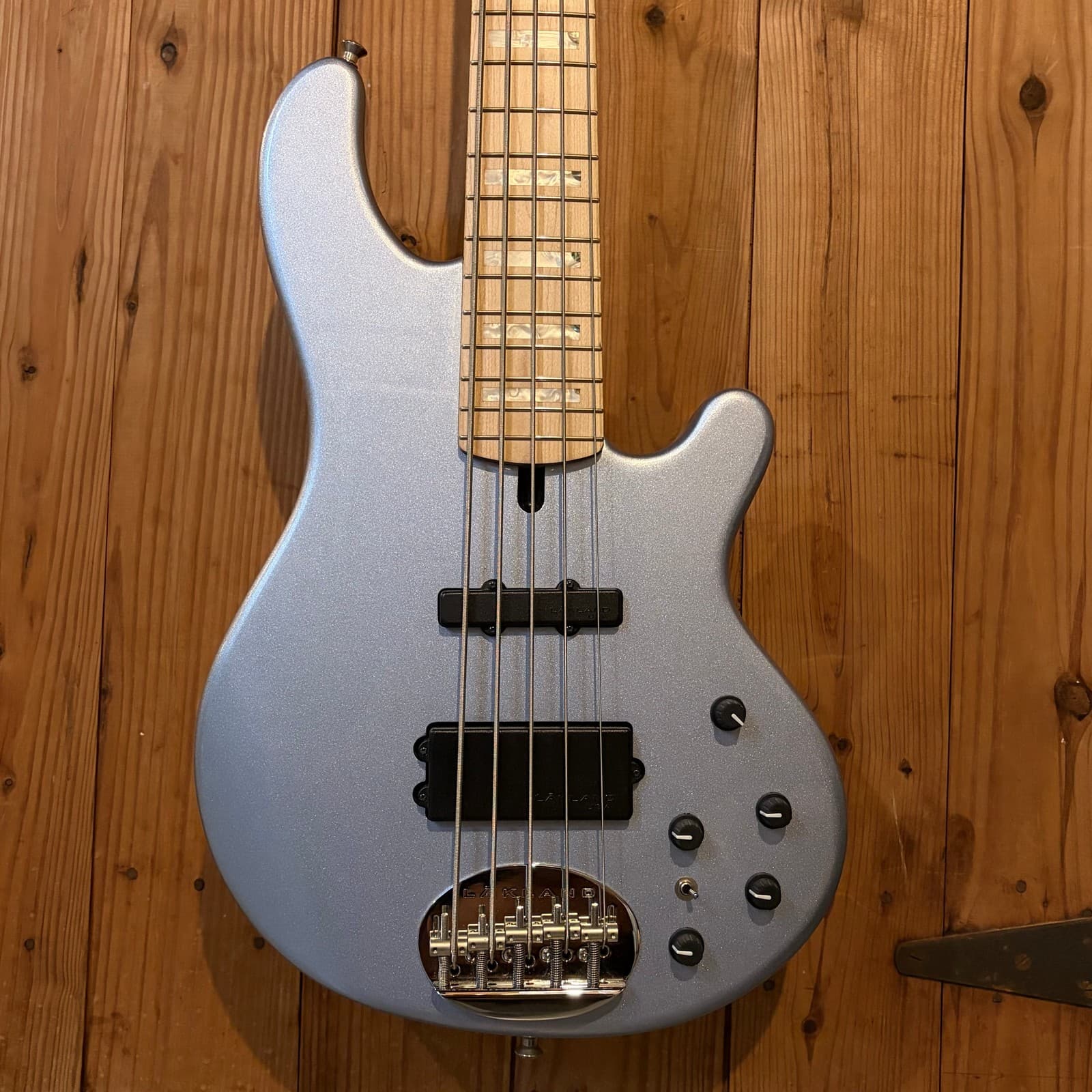 Used Lakland Skyline 55-02 Custom w/ Bag & Strap - Ice Blue Metallic