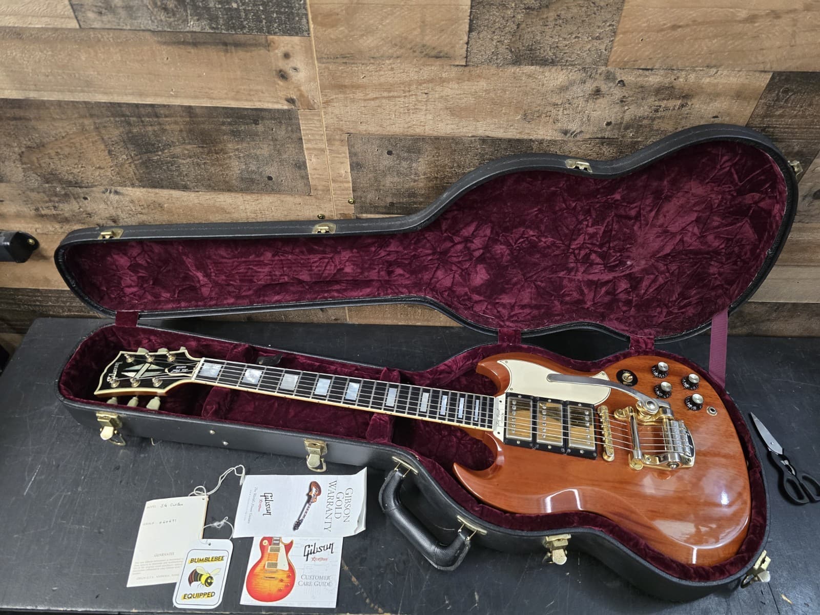 2014 Gibson Custom SG Les Paul Triple Pickup W/Ohsc 7.9 Lb