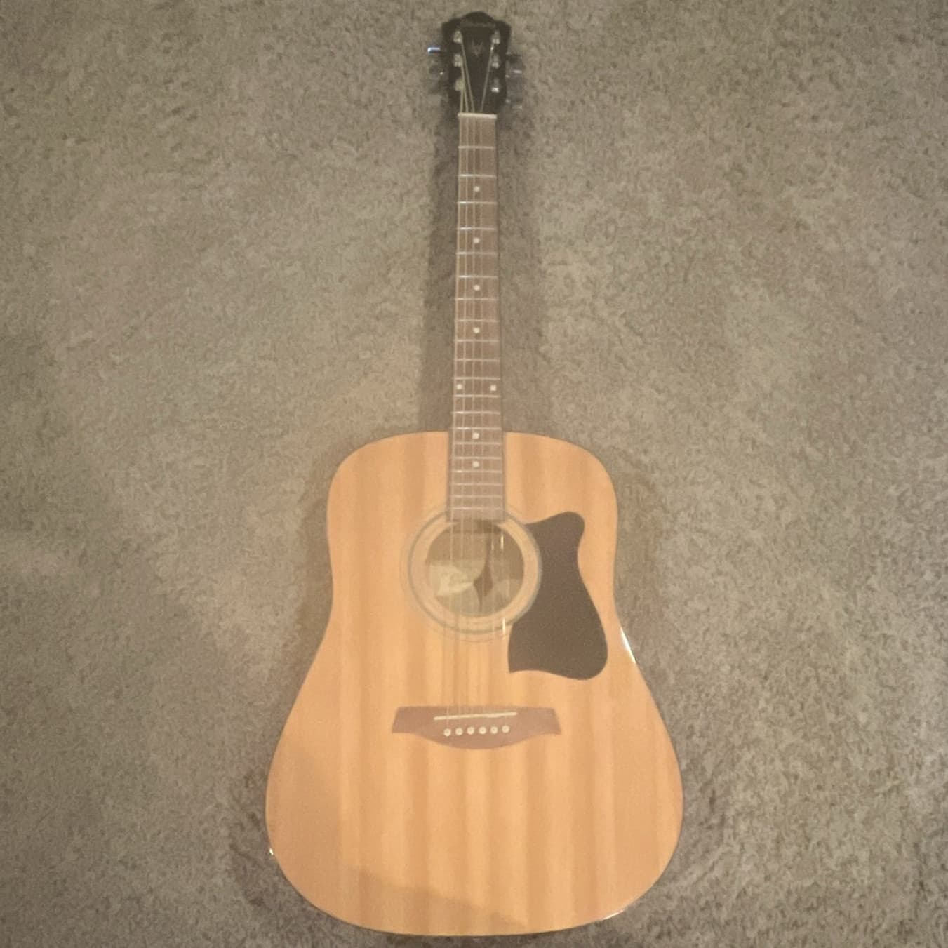 Acoustic Guitar Dreadnought 6-String Right-Handed Natural Finish 20-Fret