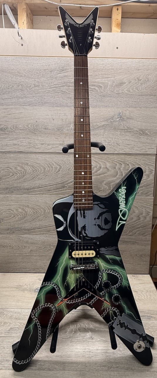Rare Dean Dimebag Darrel Dime Blade Tribute ML Guitar