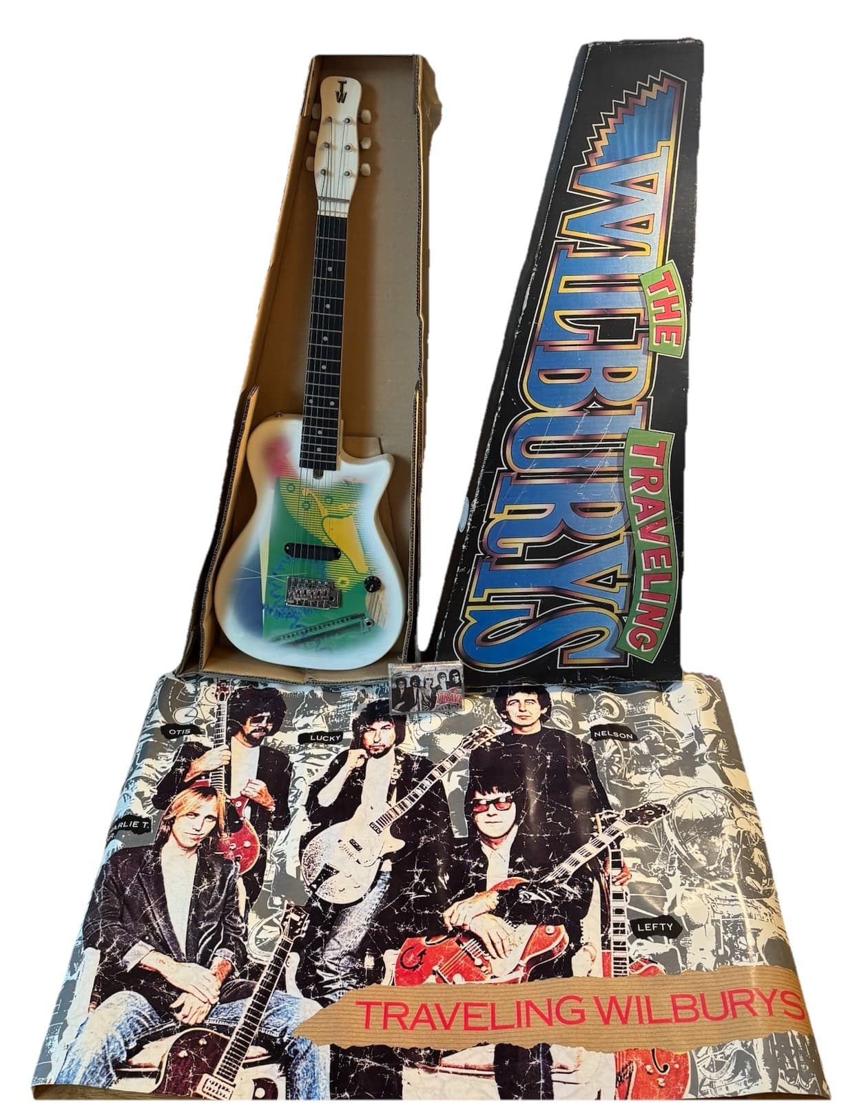 The Traveling Wilbury's Gretsch Guitar #TW-100T W/ Box, Poster, & Cassette
