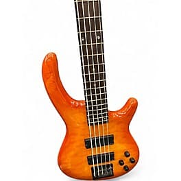 Dean Edge 5 String Orange Electric Bass Guitar