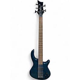 Dean Edge 5 String Blue Electric Bass Guitar
