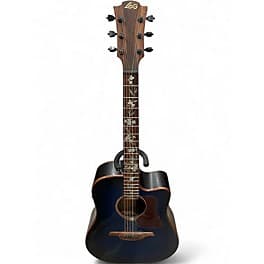 Lag Guitars T100DCE BLUE Acoustic Electric Guitar