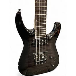 Jackson JS22Q-7 Trans Black Solid Body Electric Guitar