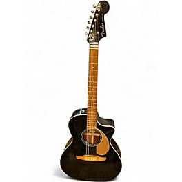 Fender Newporter Player JETTY BLACK Acoustic Electric Guitar