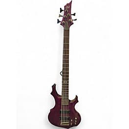 ESP LTD F155DX 5 String Purple Electric Bass Guitar