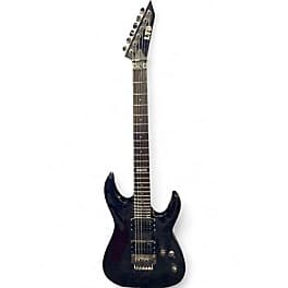 ESP LTD MH-100QM Black Solid Body Electric Guitar