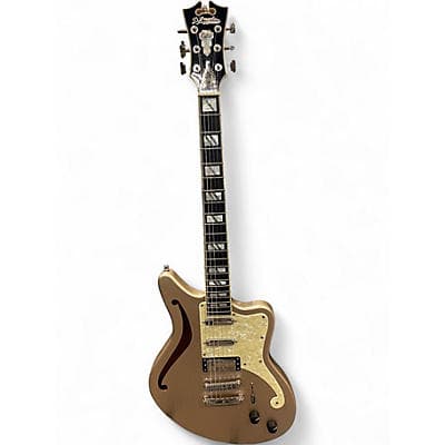 D'Angelico Deluxe Bedford SH Desert Gold Hollow Body Electric Guitar