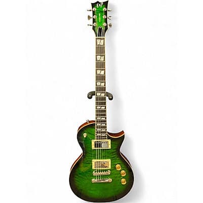 ESP ESP USA ECLIPSE 02/14/22 BIRTHDAY DARK GREEN SUNBURST Solid Body Electric Guitar