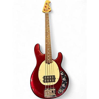 Ernie Ball Music Man Stingray Short Scale Raspberry Pearl Electric Bass Guitar