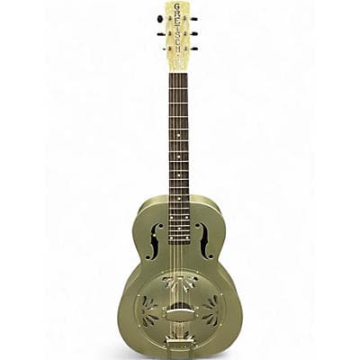 Gretsch Guitars G9201 Honeydipper Metal Round Neck Silver Resonator Guitar