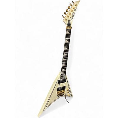 Jackson RR3 Randy Rhoads White and Gold Solid Body Electric Guitar