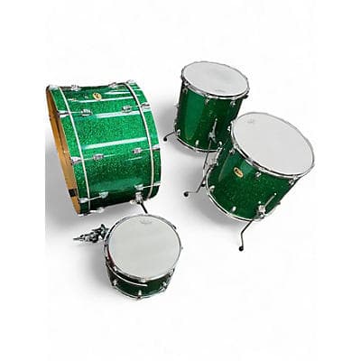 Ludwig 4 Piece Centennial GREEN SPARKLE Drum Kit