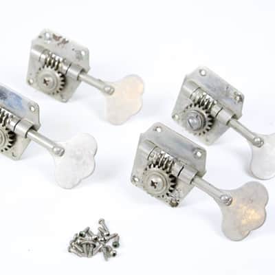 1965 Vintage Fender Jazz/Precision/Telecaster Bass Reverse Tuners Set L-Series w/Original Screws USA 1950s-1960s Pre-CBS
