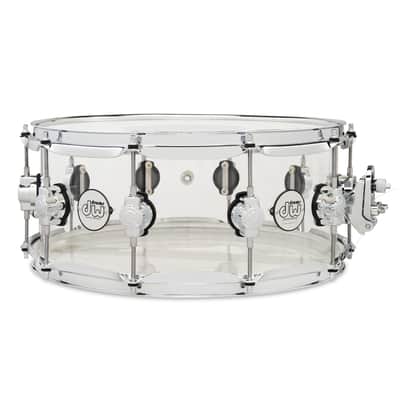 DW Design Series Snare, 6x14, Acrylic Snare w/Chrome Hardware