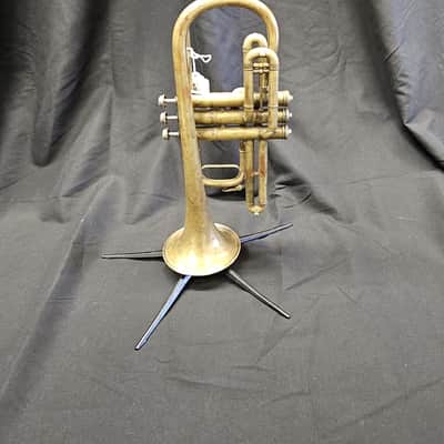 Conn Conqueror Vintage Bb Cornet - raw brass