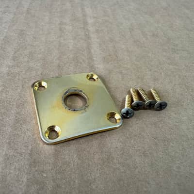 Gibson Vintage 1978 Gold Jack Plate Les Paul Custom ES SG 1975 1976 1977 1979 1970's