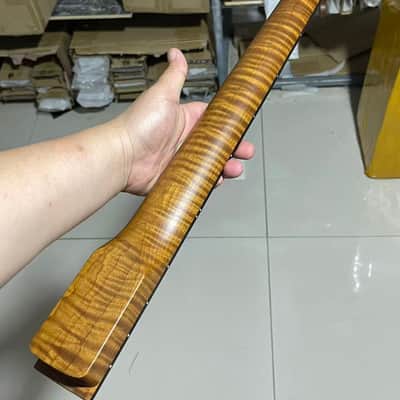 Ebony fingerboard 1 round-end stainless steel AAAA 22frets roasted flame Maple 22fret Roasted flame Maple Electric guitar neck Ebony fingerboard。suhr