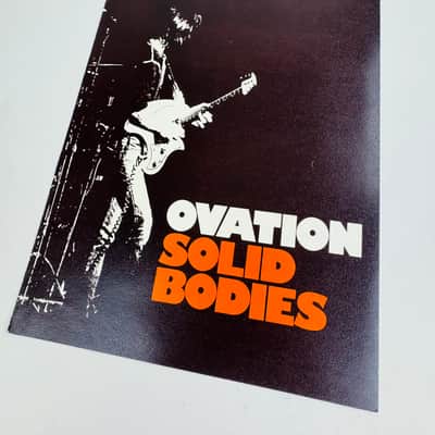 Ovation Solid Bodies Brochure 1972