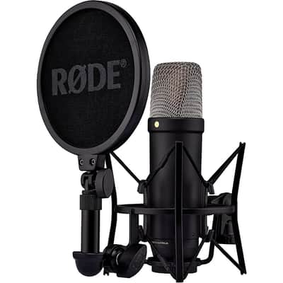 RODE NT1 5th-Generation Large-Diaphragm Microphone - Black Regular