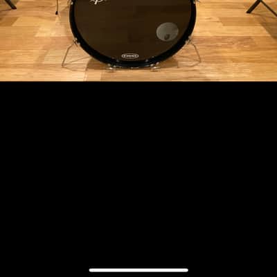 RARE 60s Gretsch Round Badge Drum Kit Set 13/18/Factory 14"x26" Kick Drum in White Satin Flame
